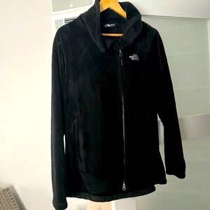 The North Face Oso Black Fleece Super soft Jacket. Size Large